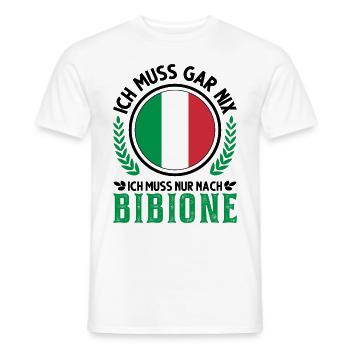 Bibione Italien Urlaub Reise Geschenk - Männer T-Shirt - Weiß - Vorne - AI Model Male 178 dark (178cm)