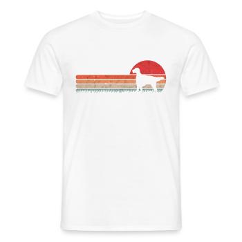 English Setter Retro Englischer Setter Vintage - Men's T-Shirt - white - Front - AI Model Male 178 dark (178cm)