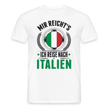 Italien Urlaub Bibione Reise Lignano Geschenk - Männer T-Shirt - Weiß - Vorne - AI Model Male 178 dark (178cm)