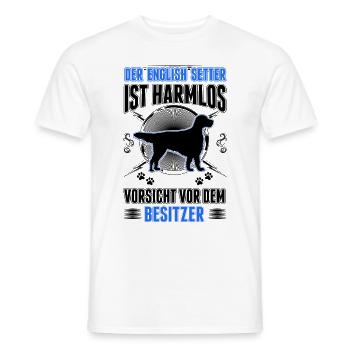 English Setter Besitzer Englischer Setter - Männer T-Shirt - Weiß - Vorne - AI Model Male 178 dark (178cm)