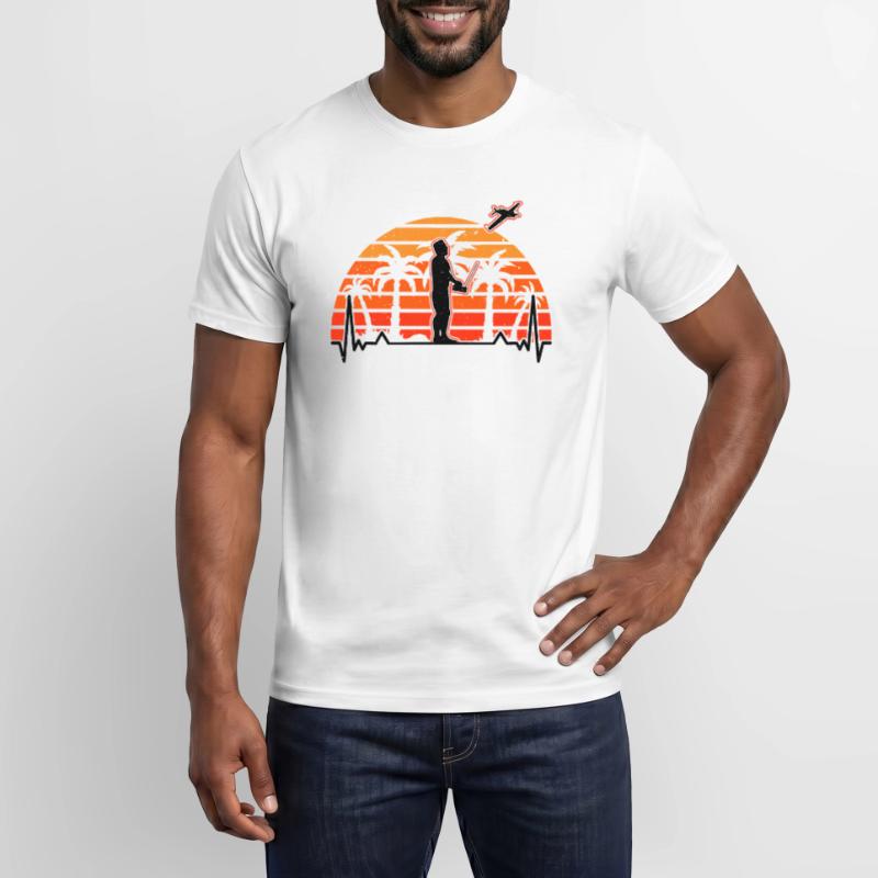 Modellflugzeug Evolution Modellflieger Modellbauer Männer T-Shirt