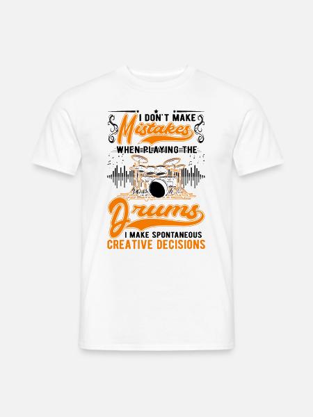 Batterie Décisions créatives Batteur Batteur - T-shirt homme - blanc