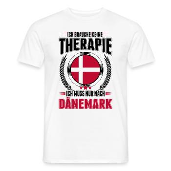 Dänemark Therapie Urlaub Fanö Reise - Männer T-Shirt - Weiß - Vorne - AI Model Male 178 dark (178cm)
