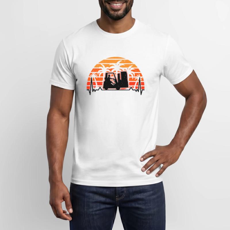 Staplerfahrer Evolution Gabelstapler Lagerist Männer T-Shirt