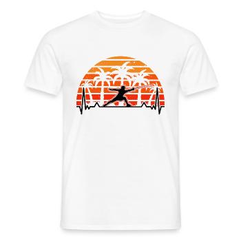 Fechten Herzschlag Fechter Fechtsport Sportfechter - Männer T-Shirt - Weiß - Vorne - AI Model Male 178 dark (178cm)