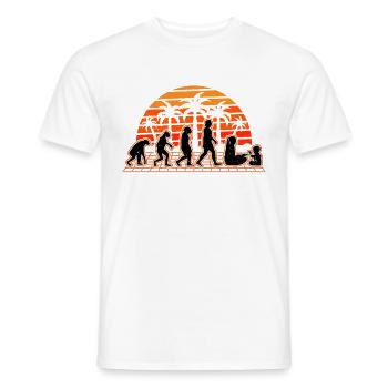 Kindergarten teacher Evolution Sunset Kindergarten - Men's T-Shirt - white - Front - AI Model Male 178 dark (178cm)