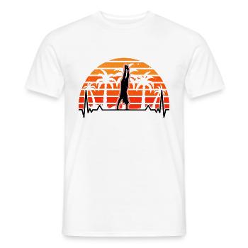 Gymnaste Heartbeat Handstand Gymnastique Gymnastique - T-shirt homme - blanc - Devant - AI Model Male 178 dark (178cm)
