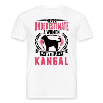 Kangal Frau Anatolischer Hirtenhund Kangal - Männer T-Shirt - Weiß - Vorne - AI Model Male 178 dark (178cm)