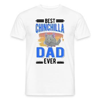 Best Chinchilla Dad Ever - Männer T-Shirt - Weiß - Vorne - AI Model Male 178 dark (178cm)