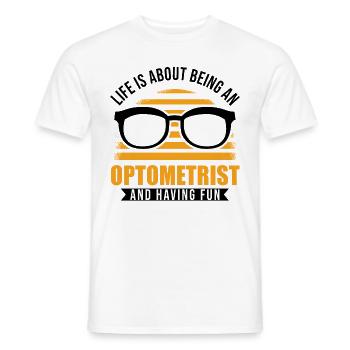 Optiker Optometrist Augenoptiker - Männer T-Shirt - Weiß - Vorne - AI Model Male 178 dark (178cm)