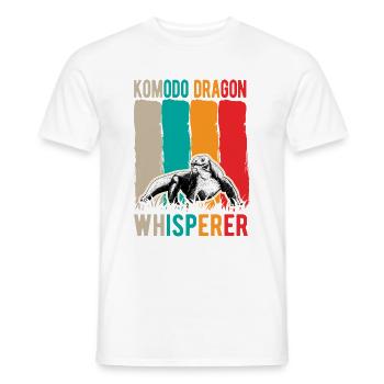 Komodo Dragon Whisperer Komodowaran - Männer T-Shirt - Weiß - Vorne - AI Model Male 178 dark (178cm)