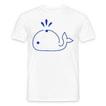 Dolphin Choice Bleu doux - T-shirt homme - blanc - Devant - AI Model Male 178 dark (178cm)