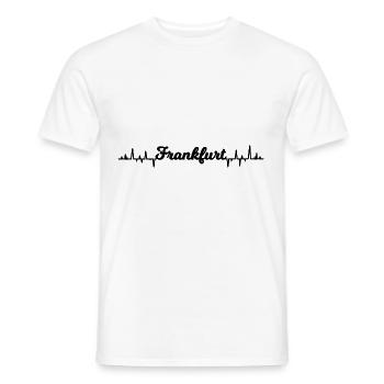 Die Frankfurter - Männer T-Shirt - Weiß - Vorne - AI Model Male 178 dark (178cm)