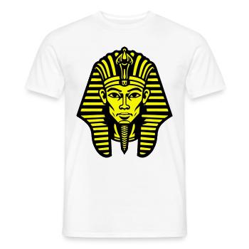Crâne de pharaon - T-shirt homme - blanc - Devant - AI Model Male 178 dark (178cm)