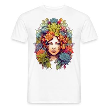 Succulent woman - Men's T-Shirt - white - Front - AI Model Male 178 dark (178cm)