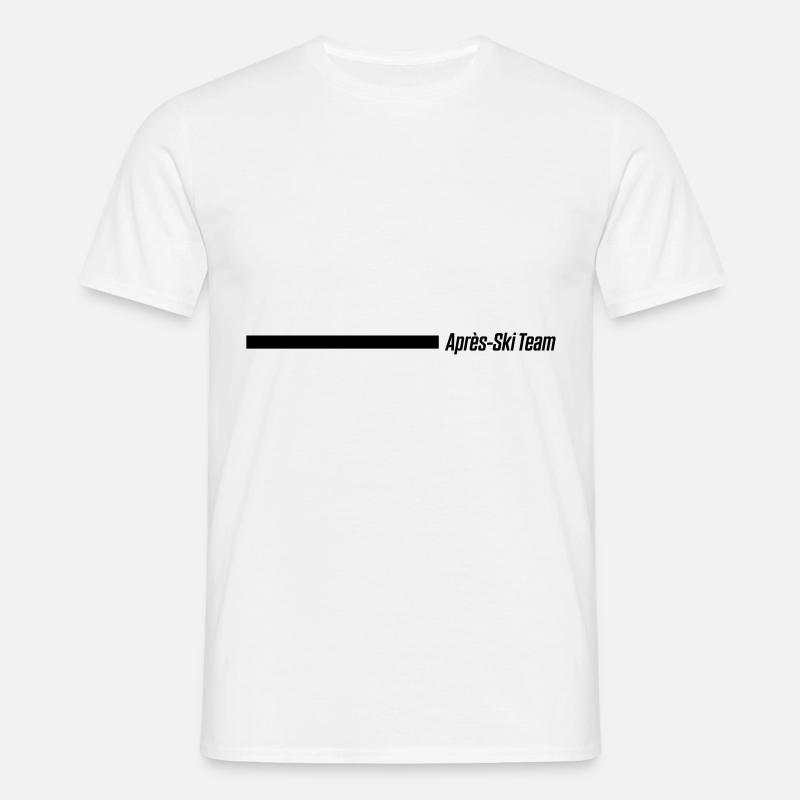 apres ski team - Männer T-Shirt - Weiß