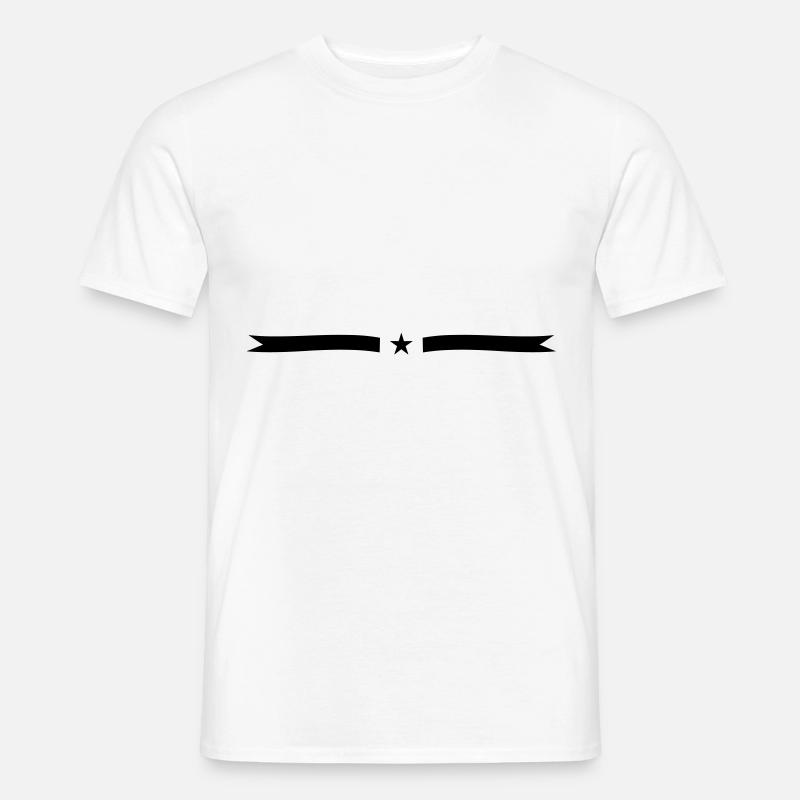 element star stroke - Men’s T-shirt - white