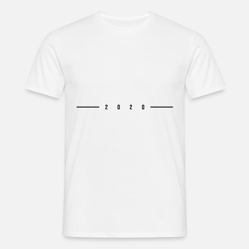 2020 dashed - Men's T-Shirt - white
