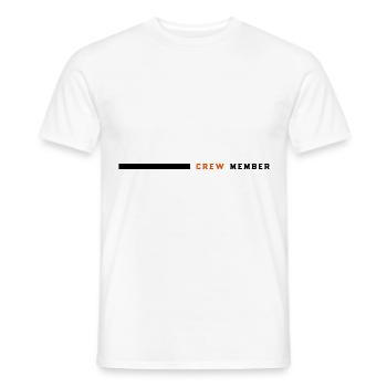 membres d'équipage - T-shirt homme - blanc - Devant - AI Model Male 178 dark (178cm)