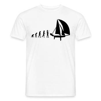 Dinghy Evolution - Männer T-Shirt - Weiß - Vorne - AI Model Male 178 dark (178cm)