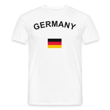 Deutschland - Männer T-Shirt - Weiß - Vorne - AI Model Male 178 dark (178cm)