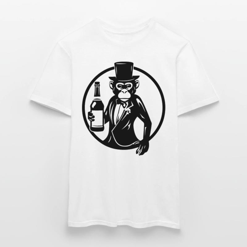 Drunk Monkey Drinking Drunk Men's T-Shirt