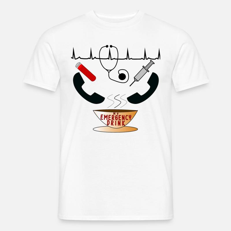 Dottore Medico Assistente MFA Internista Stress Gift - T-shirt uomo - bianco