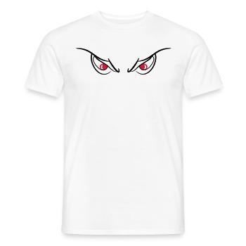 Eyes of devils evil wicked 2c - Men's T-Shirt - white - Front - AI Model Male 178 dark (178cm)