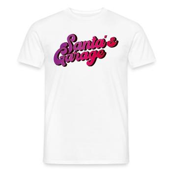 Le Garage du Père Noël Nikolaus Retro Noël - T-shirt homme - blanc - Devant - AI Model Male 178 dark (178cm)