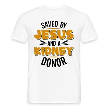 Lebertransplantation Organspender Organspende - Männer T-Shirt - Weiß - Vorne - AI Model Male 178 dark (178cm)