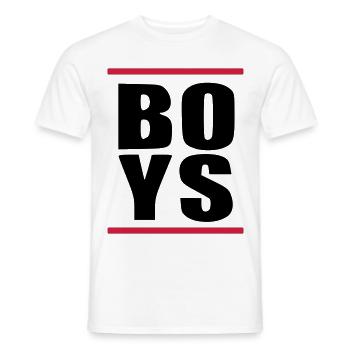 BOYS Party Guys Gay Homo Gay Celebration Statement - Men's T-Shirt - white - Front - AI Model Male 178 dark (178cm)