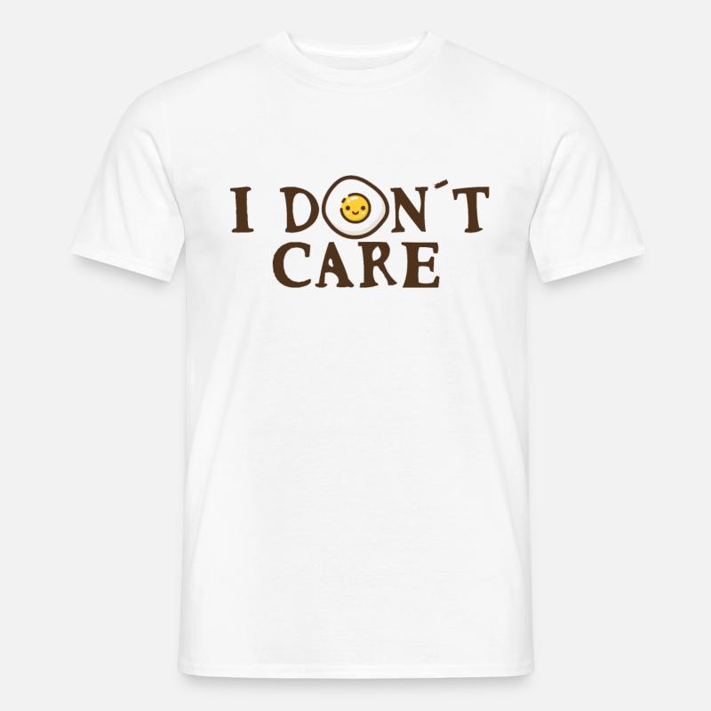 I don´t care - Männer T-Shirt - Weiß