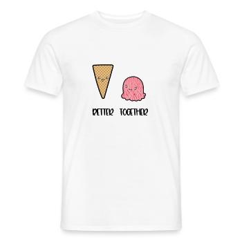 Better Together - Men's T-Shirt - white - Front - AI Model Male 178 dark (178cm)