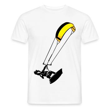 Kitesuf flex - Men's T-Shirt - white - Front - AI Model Male 178 dark (178cm)