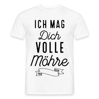 Lustige Sprüche für alle die sich lieben - Männer T-Shirt - Weiß - Vorne - AI Model Male 178 dark (178cm)