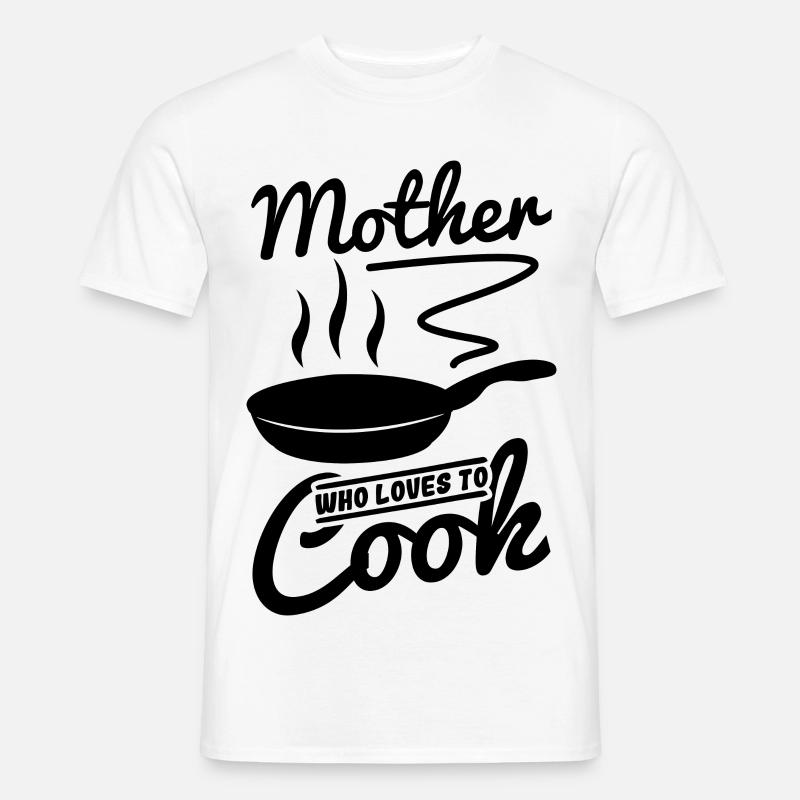 Kochende Mutter - Männer T-Shirt - Weiß