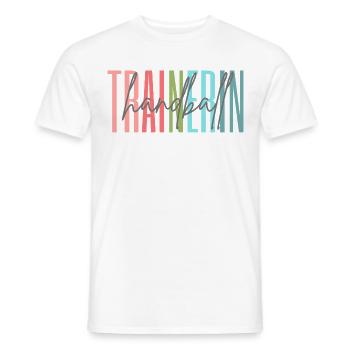 Trainerin Handball Handballtrainerin Geschenk - Männer T-Shirt - Weiß - Vorne - AI Model Male 178 dark (178cm)