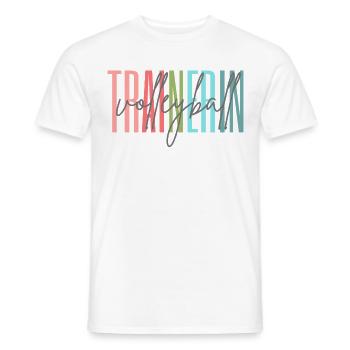 Trainerin Volleyball Volleyballtrainerin Geschenk - Männer T-Shirt - Weiß - Vorne - AI Model Male 178 dark (178cm)