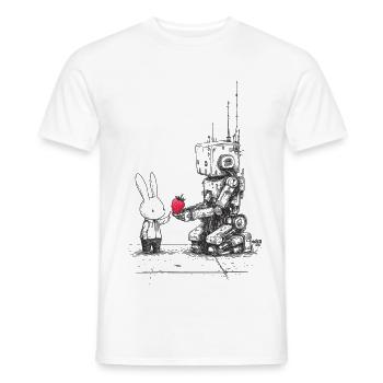 Strawberry Robot - Männer T-Shirt - Weiß - Vorne - AI Model Male 178 dark (178cm)