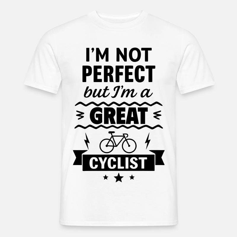 Super Radfahrer - Männer T-Shirt - Weiß