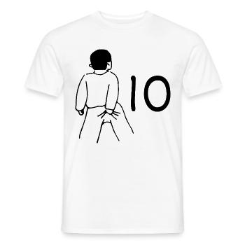 10. Geburtstag - 10 Jahre Alt - Männer T-Shirt - Weiß - Vorne - AI Model Male 178 dark (178cm)