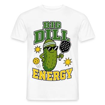 Big Dill Energy Pickleball - Men's T-Shirt - white - Front - AI Model Male 178 dark (178cm)