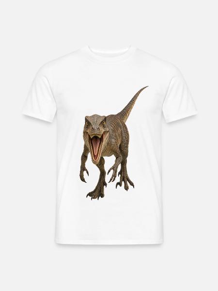 Velociraptor - Männer T-Shirt - Weiß