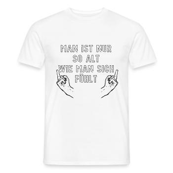 Geburtstag - GESCHENK - Männer T-Shirt - Weiß - Vorne - AI Model Male 178 dark (178cm)