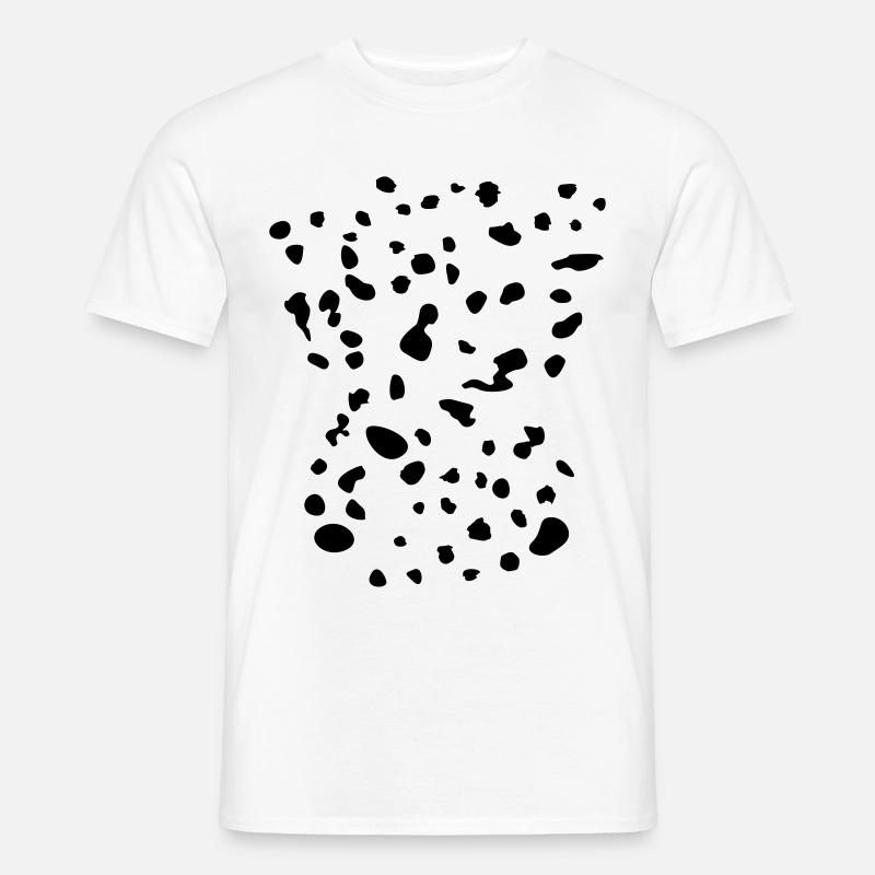 Dalmatiner Flecken - Männer T-Shirt - Weiß