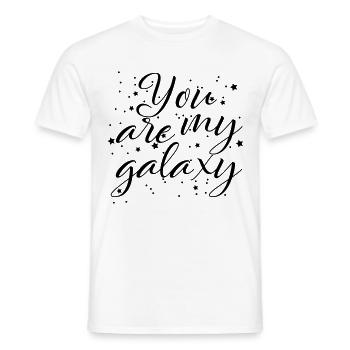 TU ES MA GALAXIE (v) - T-shirt homme - blanc - Devant - AI Model Male 178 dark (178cm)
