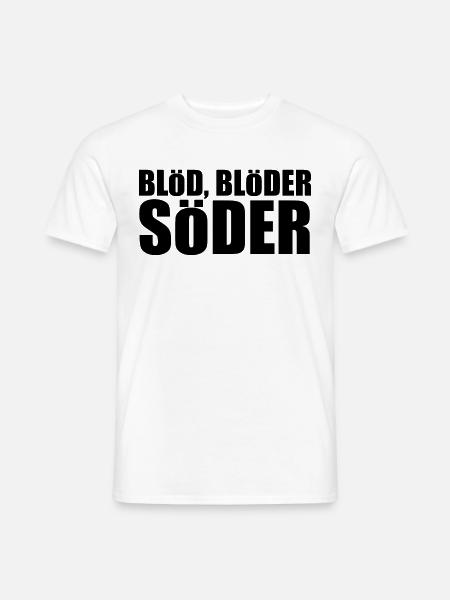 bloed bloeder soeder schwarz - Männer T-Shirt - Weiß