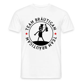 Hochzeit Bräutigam Team - Männer T-Shirt - Weiß - Vorne - AI Model Male 178 dark (178cm)