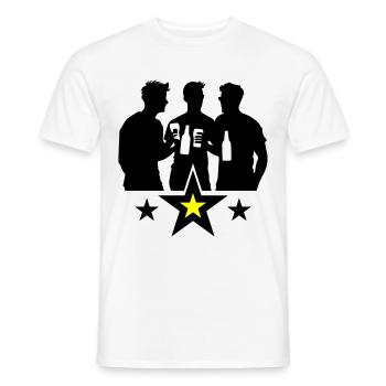 Équipe Bière Équipe - T-shirt homme - blanc - Devant - AI Model Male 178 dark (178cm)