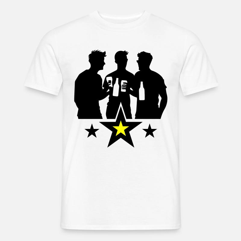 Team Bier Mannschaft - Männer T-Shirt - Weiß